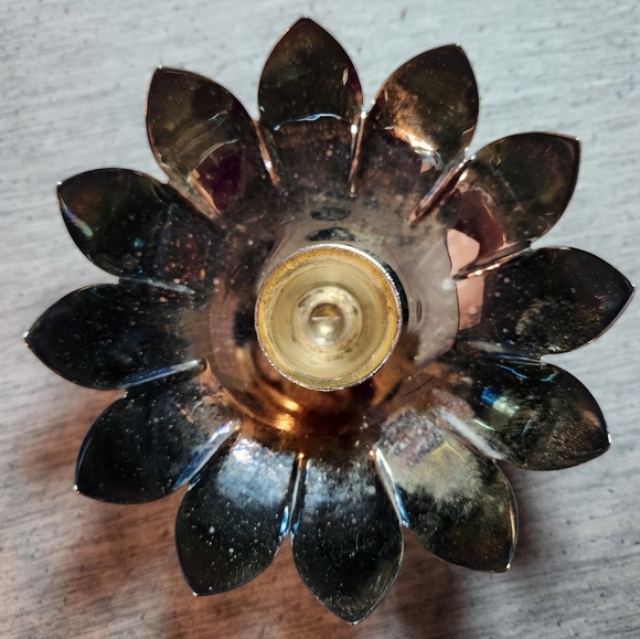 Reed & Barton World's Finest Silver Plated Candle Holder 2x5"H 5"W - Picture 5 of 11